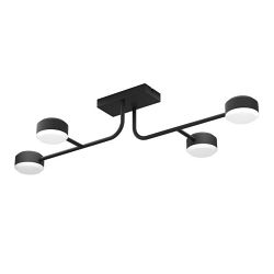 Clavellina LED Four Light Black And White Semi-Flush 900351