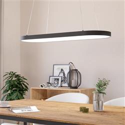 Codriales LED Black Oval Ceiling Pendant Fitting 99358