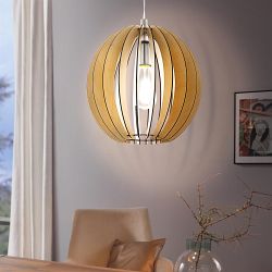 Cossano Round Maple Pendant Light 94764