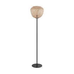 Dembleby Natural & Black Floor Lamp 43264