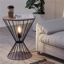 Desierto Black And Wood Table Light 99794