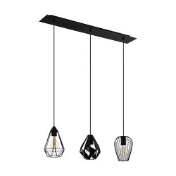 Distaff Black 3 Bar Pendant 43581