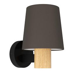 Edale Black And Cappuccino Wall Light 43783