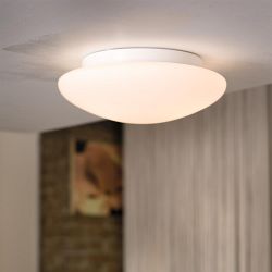 Ella White Small Flush Ceiling Light 81635