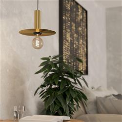 Escandell Black And Brushed Brass Ceiling Pendant 900731