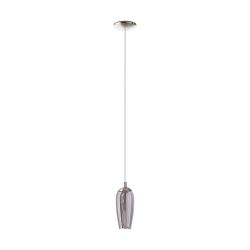 Farsala Satin Nickel LED Single Pendant Light 96343