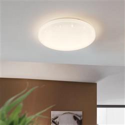 Frania-A Medium LED White Crystal Effect Flush Ceiling Light 98236