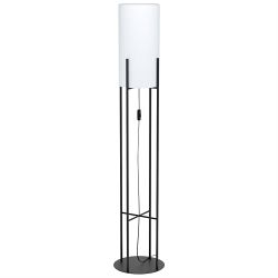 Glastonbury Black/White Floor Lamp Complete 43141