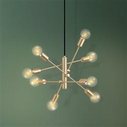 Gradoli 1 Brushed Brass Multi-Arm Eight Light Pendant 99811