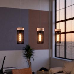 Kilnsdale Black Mesh 3 bar Pendant 43834