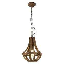 Kinross Wooden Pendant light 49724