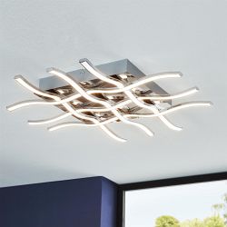 Lasana 1 LED Chrome Semi-Flush Ceiling Light 95569