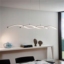 Lasana 2 Chrome Ceiling Pendant Light 96103