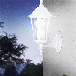 Laterna 5 IP44 Rated White Upwards Outdoor Wall Light 22463