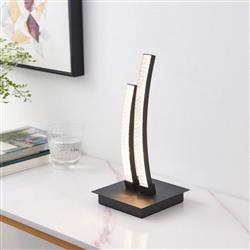 Lejias LED Black Steel Dual Table Lamp 99804