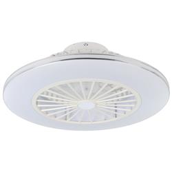 Lovisca LED White And Silver Fan Ceiling Light 35142