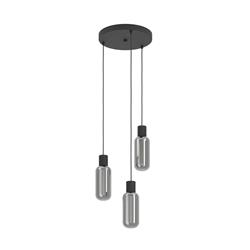 Majone Black And Grey Cluster Pendant 901004