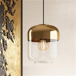 Maryvilla Black And Gold Single Pendant Light 900549