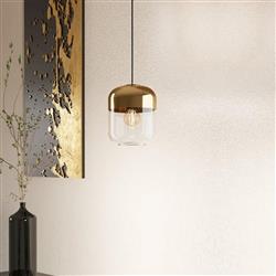 Maryvilla Black And Gold Single Pendant Light 900549