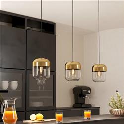 Maryvilla Black And Gold Three Bar Pendant 900551