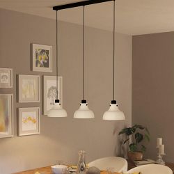 Matlock Grey And Black 3 Bar Pendant 43826