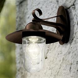 Milton Outdoor Wall Light Antique Brown 83589