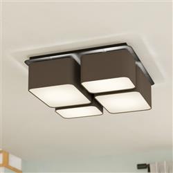 Mordazo Brown And White Four Light Flush 900524