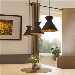 Nastasia Black Three Bar Pendant 900348