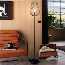 Newtown Cage Style Black Floor Lamp 49474