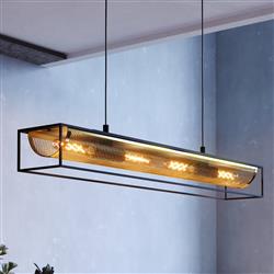 Nohales Black And Brass Bar Pendant 43788