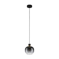 Oilella Black & Brass Single Pendant Fitting