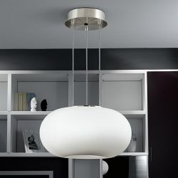 Optica Satin Nickel Small Ceiling Pendant 86813