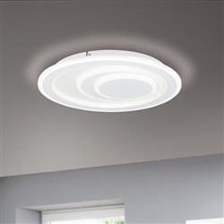 Palagiano 1 White LED Medium Flush Ceiling Fitting 32052