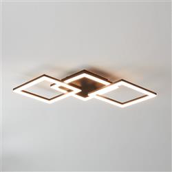 Paranday-Z LED Three Square Black And White Ceiling Light 900317