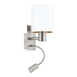 Pasteri Satin Nickel Double Wall Light