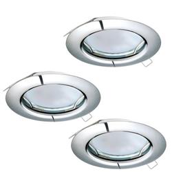 Peneto Pack Of Three Fixed Recessed LED Downlights