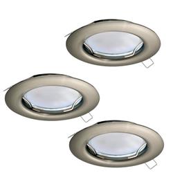 Peneto Pack Of Three Fixed Recessed LED Downlights