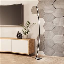 Picacha LED Black Steel Slanted Floor Lamp 99715