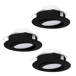 Pineda Pack Of Three Tiltable Recessed Spot Lights