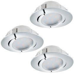 Pineda Pack Of Three Tiltable Recessed Spot Lights