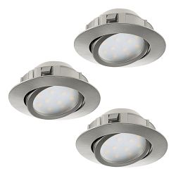 Pineda Pack Of Three Tiltable Recessed Spot Lights