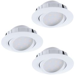 Pineda Pack Of Three Tiltable Recessed Spot Lights