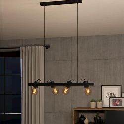 Plimsoll Black Four Light Pendant 43848