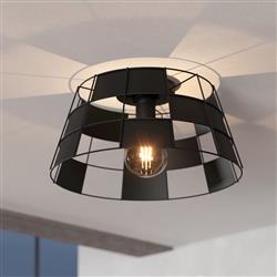 Pontefract Black Flush Ceiling Fitting 43891