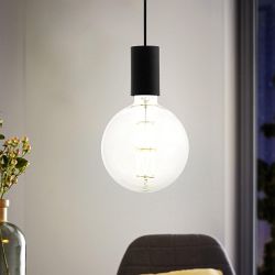 Pozueta Black Steel Single Ceiling Pendant 98661