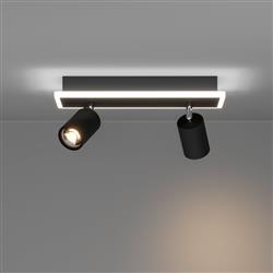 Rimbocchi 1 Black LED Double Spotlight 901635