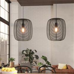 Rinroe Black Double Ceiling Pendant 43966