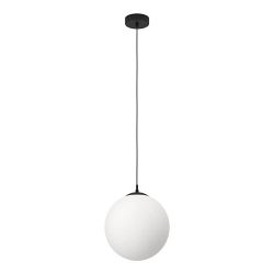 Rondo 3 Black And White Single Pendant Light 900511