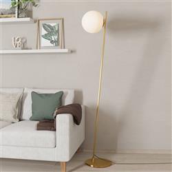 Rondo Brushed Brass Floor Lamp 900869