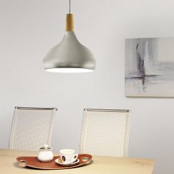 Sabinar Brushed Silver Pendant Light 96985